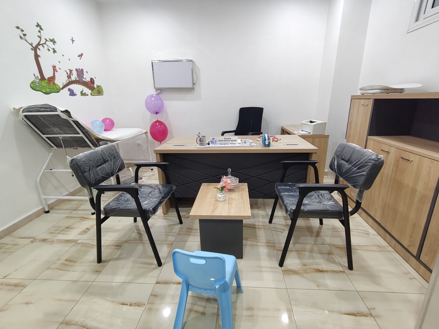 Espace d'examen pédiatrique